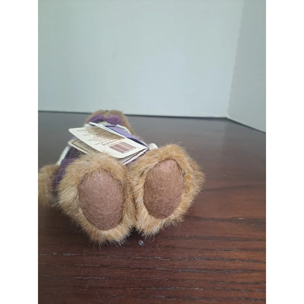 2000 Boyds Bears Gen-yoo-wine Edmund In Purple Outfit 8inch Plush